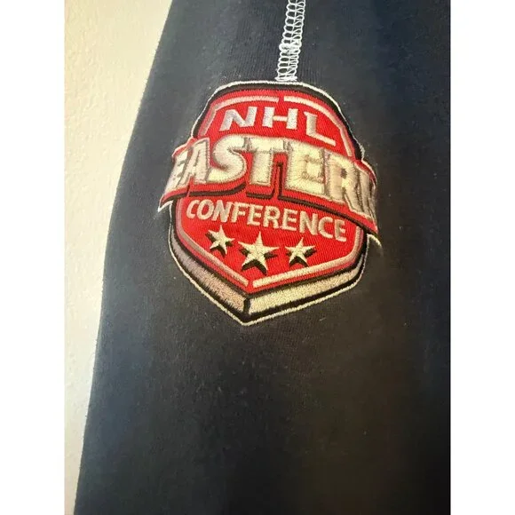 Boston Bruins Majestic NHL Hoodie Sweatshirt Waffle Knit Lined Size L Eastern Co - Picture 7 of 16